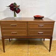 Mid-Century Retro Vintage Sideboard by Europa Furniture 1960  Four Drawers