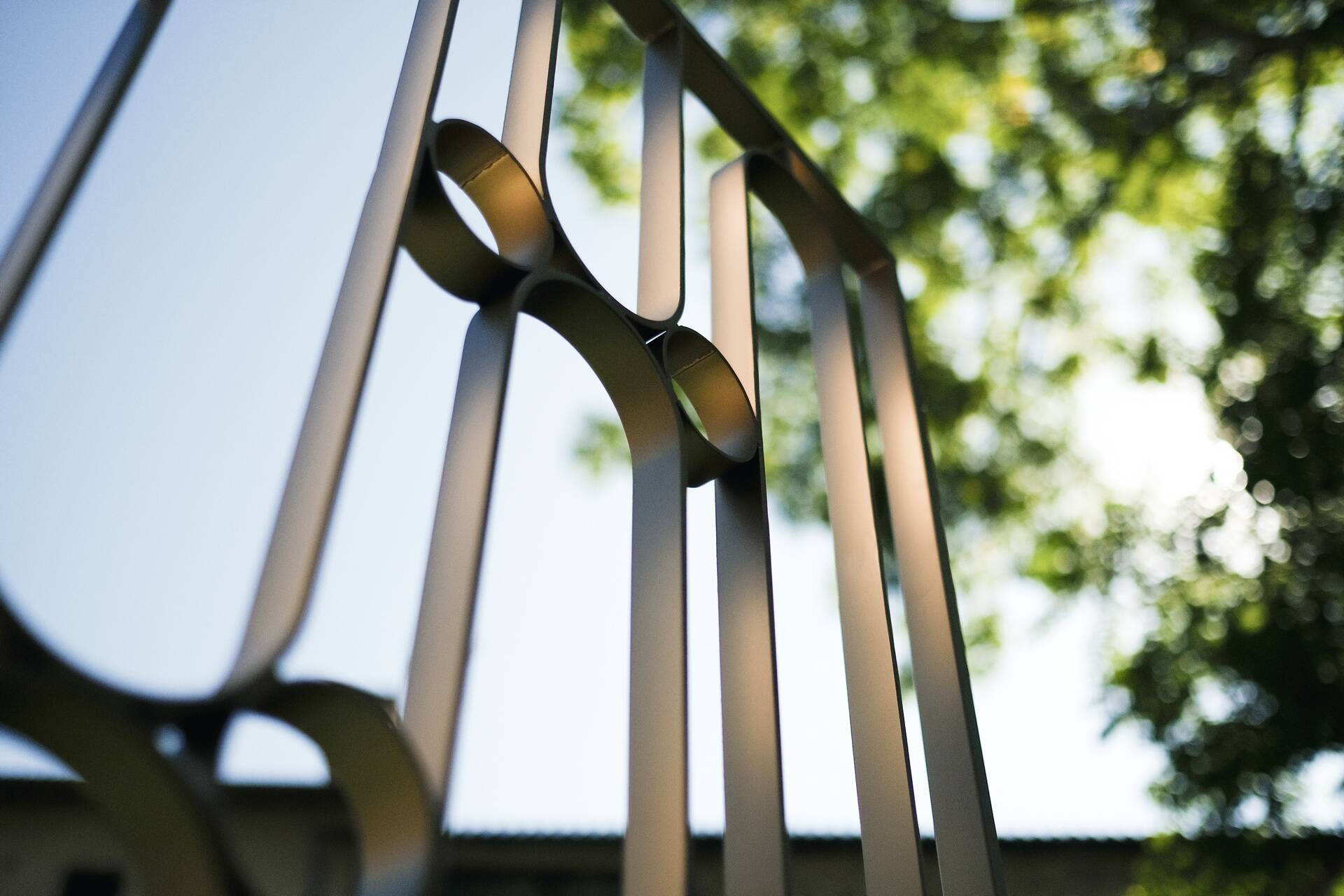 Art Deco forged steel screen