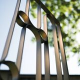 Art Deco forged steel screen