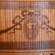 Restored Biedermeier Side Table, Walnut, Maple, Unique Marquetry, France, 1850s