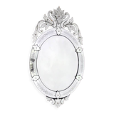 19th century oval Venetian mirror