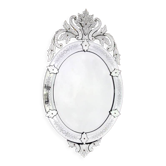 Miroir de Venise ovale XIXème