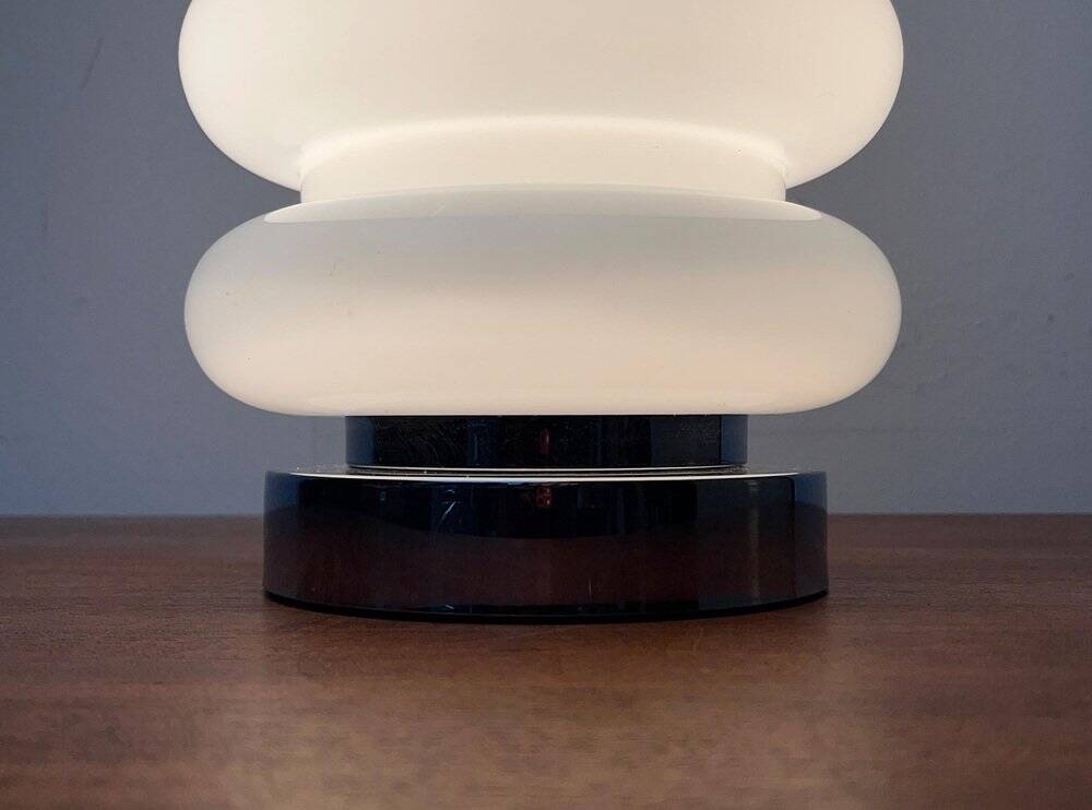 Space age glass table lamp from the mid-century by Carlo Nason for JBS, 1960s.