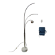 Floor lamp "Lily of the valley" by G. Reggiani in chromed metal 70s