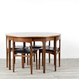 Midcentury Extending Round Teak Table And Chairs From Nathan. Modern / Dani