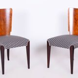 Set of Four Restored ArtDeco Chairs, Halabala, UP Zavody, Beech, Czechia, 1930s