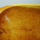 Large vintage Moroccan wooden dish, bowl, or hollow