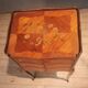 Flower marquetry bedside table in Louis XV style