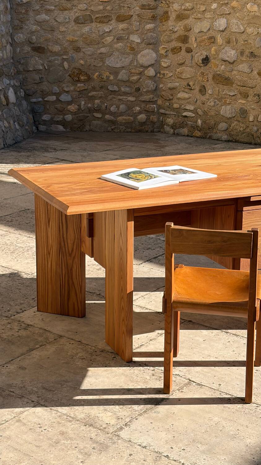 Solid oak desk