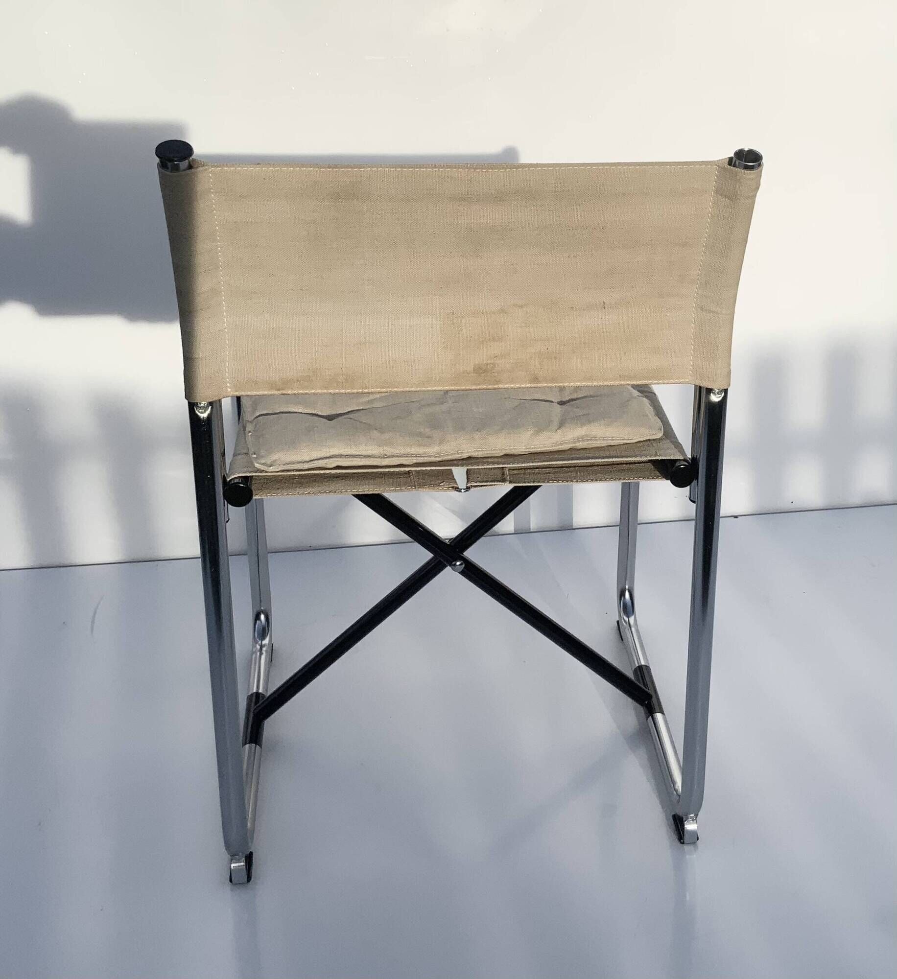 Folding Canvas Chair X75-2 Börje Lindau & Bo Lindekrantz Lammhults 1970s
