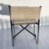 Folding Canvas Chair X75-2 Börje Lindau & Bo Lindekrantz Lammhults 1970s