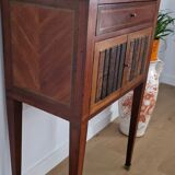 Directory style marquetry side table