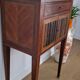 Directory style marquetry side table