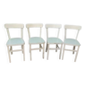 Lot de 4 chaises bistrot et formica