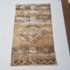 Hand-made wool distressed rug 92x52cm