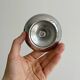 Lot de 6 coupelles sur pied en inox brillant