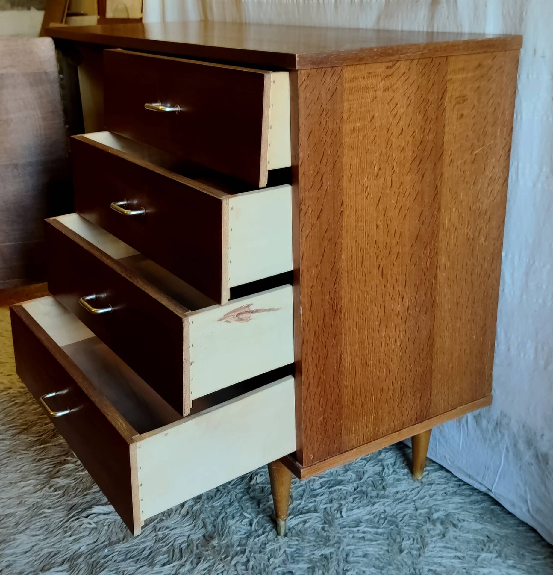 Vintage wooden sideboard / buffet - mid 20th century
