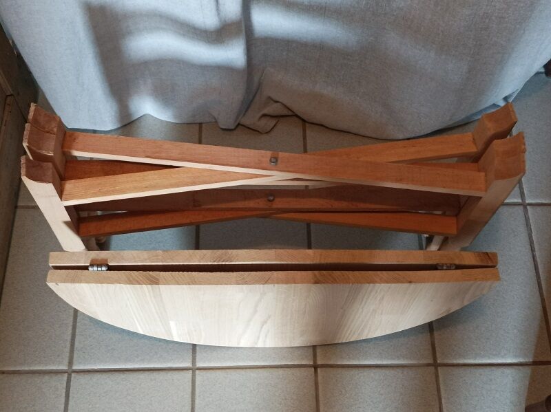 Aero-gummed coffee table living room foldable wood tray oak dp 0623031