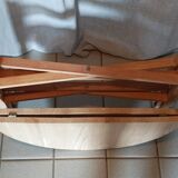 Aero-gummed coffee table living room foldable wood tray oak dp 0623031