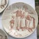 Sarreguemines speaking plates model "The Vocations"