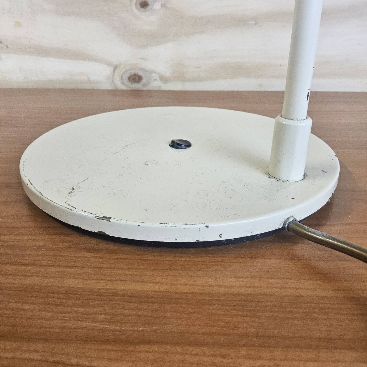 Lampe de bureau en métal industriel vintage / lampe de nuit