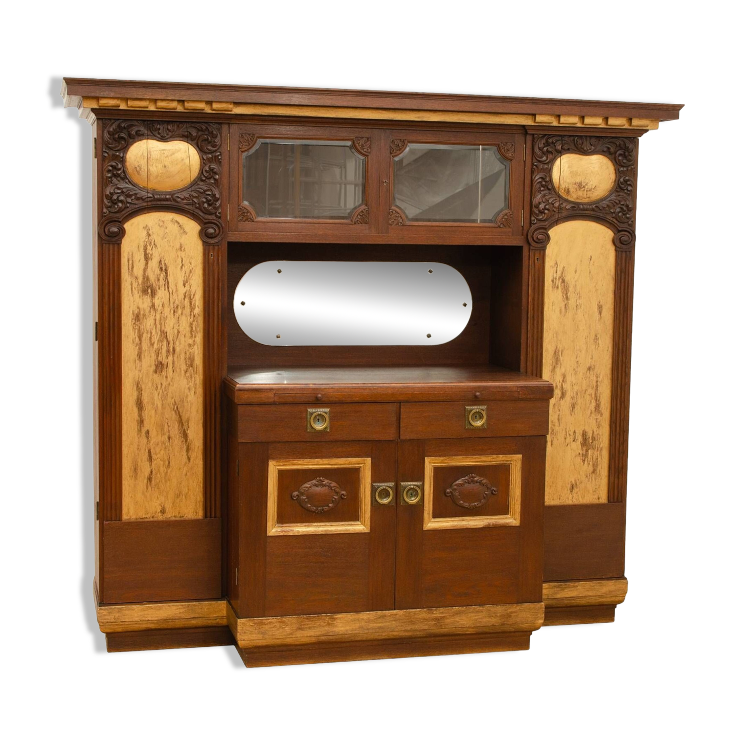 Immense buffet Art Nouveau, 1915, Autriche-Hongrie