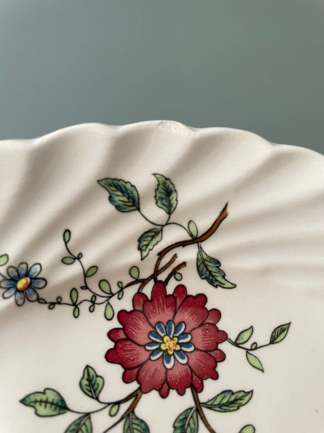 Set of 11 vintage Lunéville earthenware dessert plates