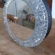Wall lamp vintage metal glass and mirror