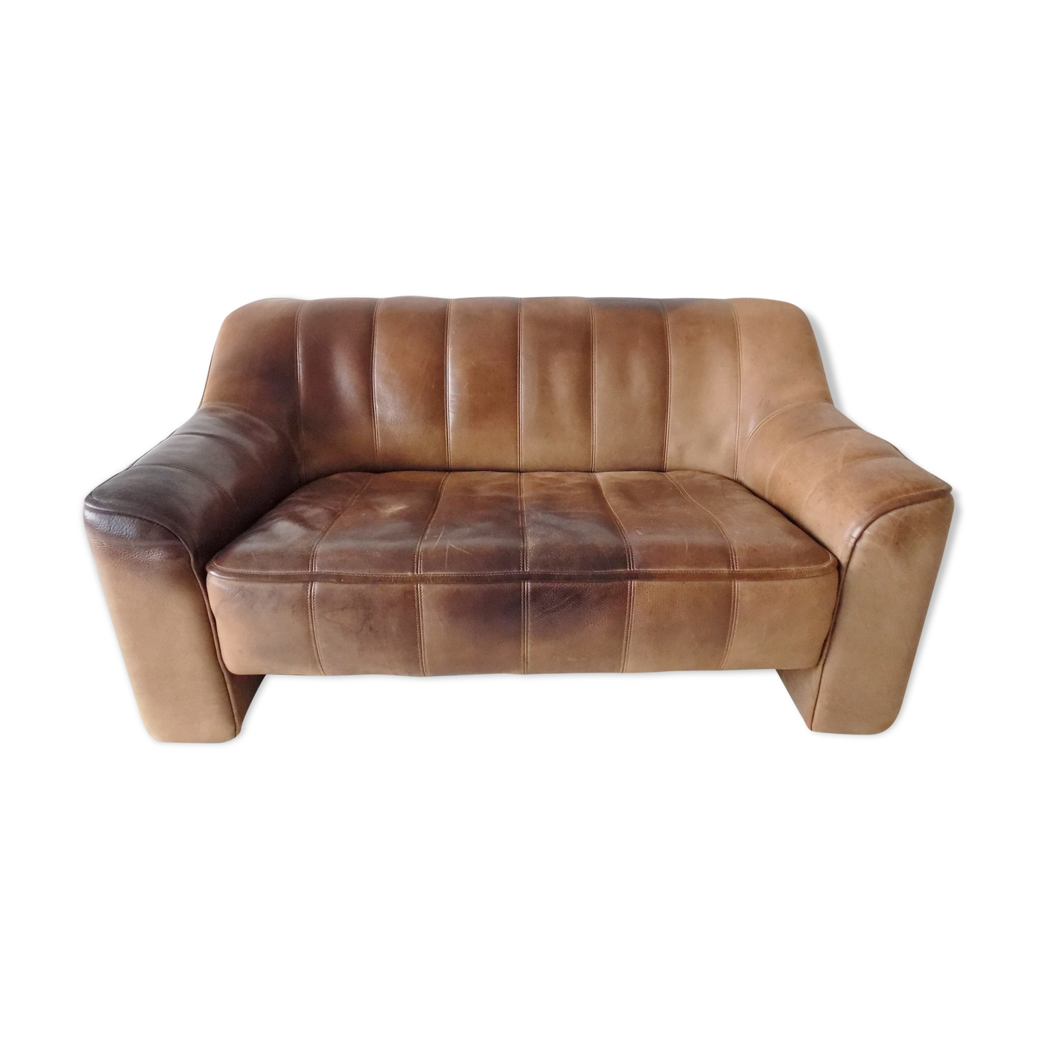 De Sede DS44 2 seater brown leather sofa