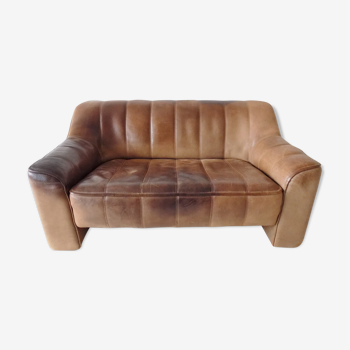 De Sede DS44 2 seater brown leather sofa