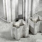 Set of 4 puzzle planters Switzerland 1950s