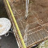 Garden lounge iron perforated iron old