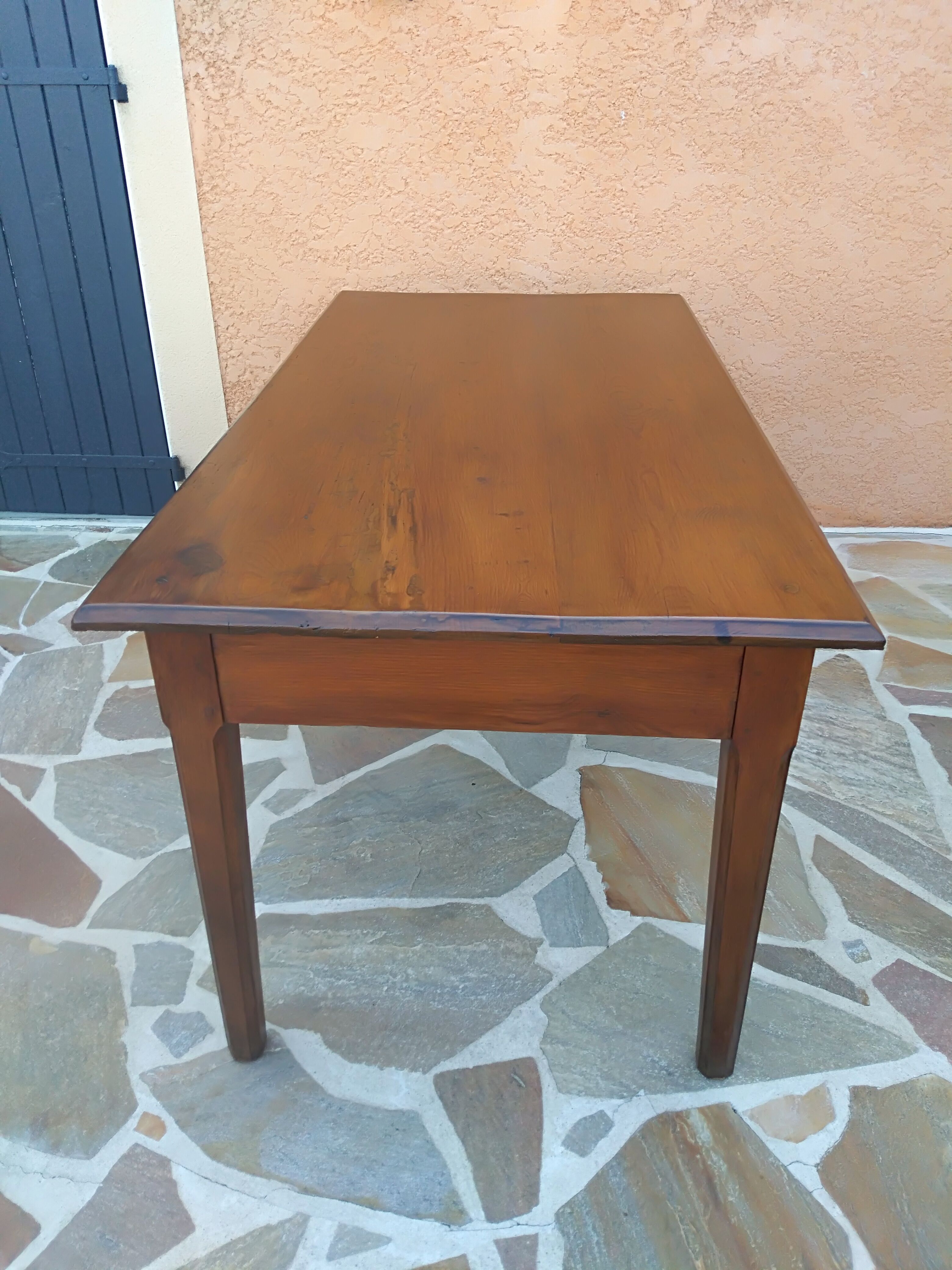 Vintage 1920s wooden farm table