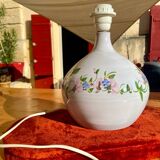 Flowery ceramic lamp