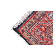 Long Vintage Oriental Runner Rug, Herati Wool Handwoven Hallway Carpet, 85 x 365