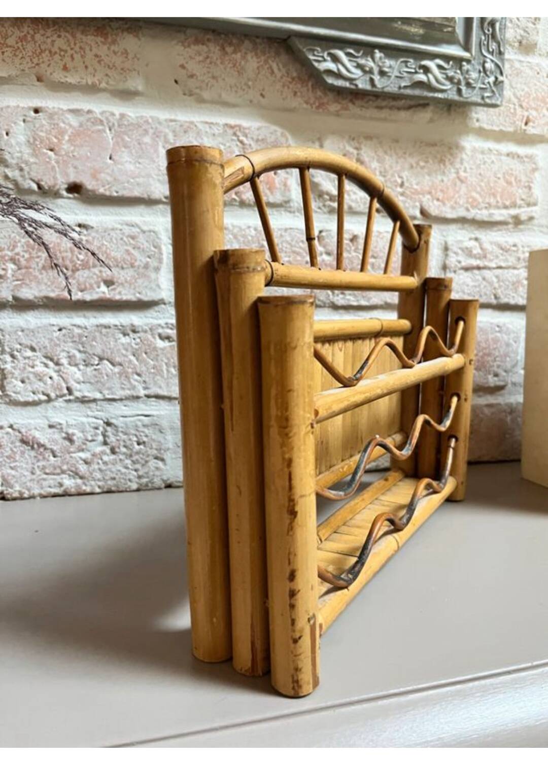 Bamboo letter holder