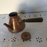 Old copper chocolate maker