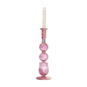 HANDCRAFTED CANDLE HOLDER RECYCLED GLASS, MARLY