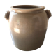 Old grey sandstone pot