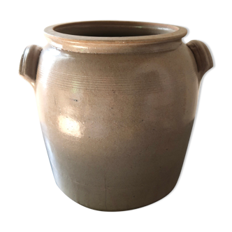 Pot en grès ancien gris