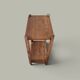 Table d’appoint sculpturale en bois massif – Ligne minimaliste - 1940