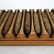 Old Perlu Vorm beech cigar mold or press, Holland circa 1950