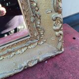 Mirror Wood and gilded Stuk