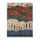Gabbeh-Style Hand-Knotted Wool Rug with Abstract Landscape – 238×175 cm