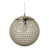 Rare designer glass Space Age pendant lamp by Rolf Krüger for Staff, Germany, 1970s