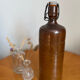Vintage brown stoneware bottle
