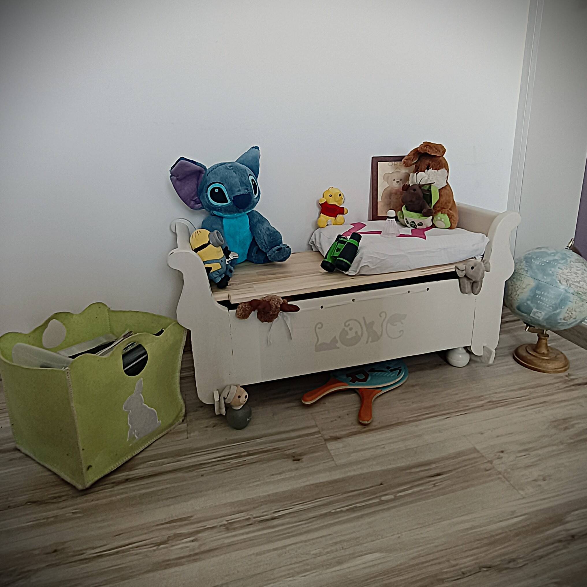 Renovated storage chest - Scandinavian style - unique piece