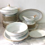 Plate service for 8 in Sologne porcelain