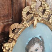 Framed 19th-century pastel