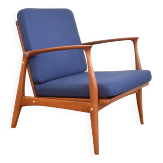 Fauteuil lounge danois du milieu du siècle, années 1960.